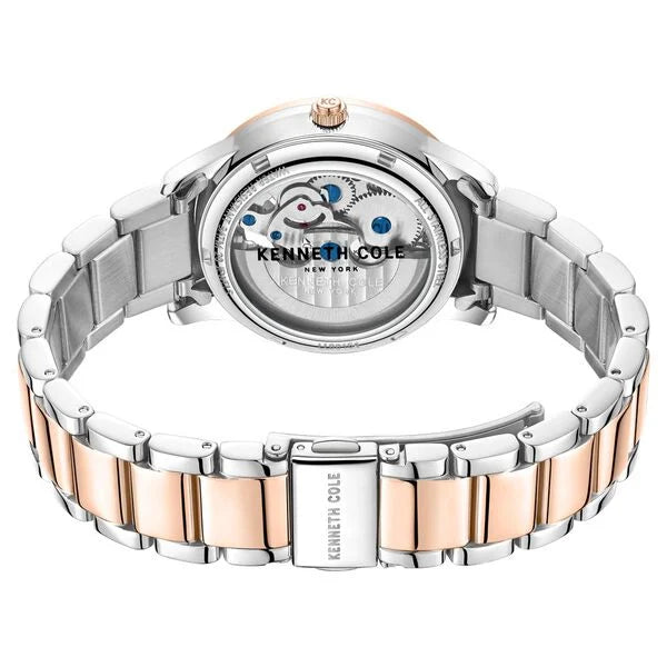 Kenneth Cole Automatic Rose Gold Dial Stainless Steel Strap Watch for Women ntkcwll0016402ld Women's Watch
