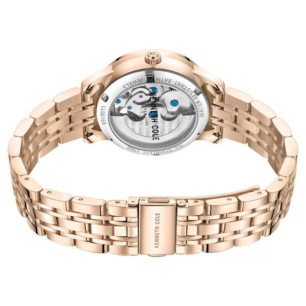 Kenneth Cole Automatic Analog Rose Gold dial Metal Strap Watch for Women ntkcwll0016602ld