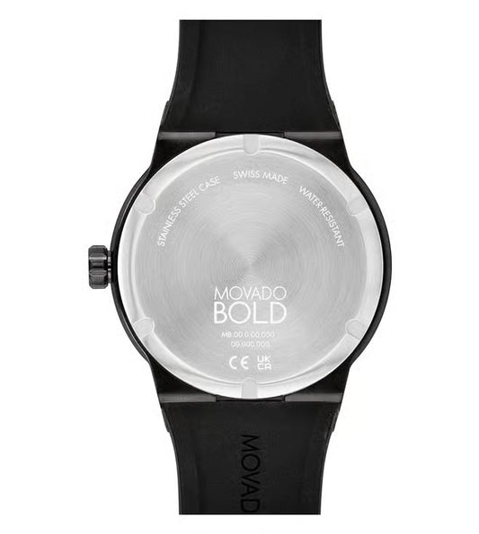 Movado Bold Fusion Swiss Qtz Black Round Dial Men's Watch - 3600849