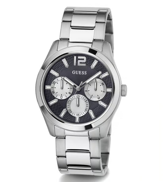 GUESS Men Navy Blue Round Dial Analogue Watch- GW0707G1