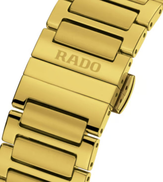 Rado Diastar Unisex Automatic Yellow Dial Analog Stainless Steel Watch R12161633