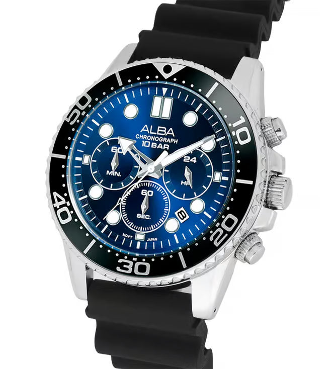ALBA Active Blue Men 45mm Watch Quartz AT3J47X1