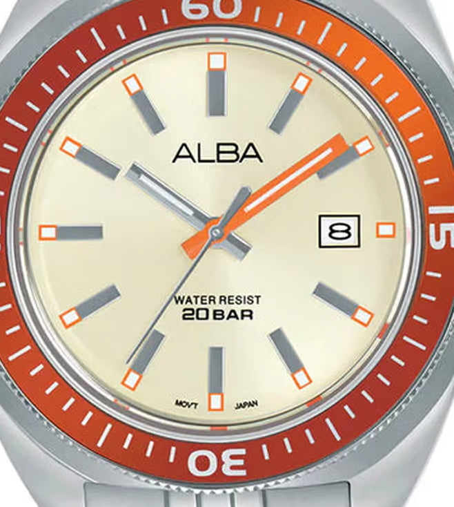 ALBA Active champagne Men 43mm Watch Quartz AS9T89X1