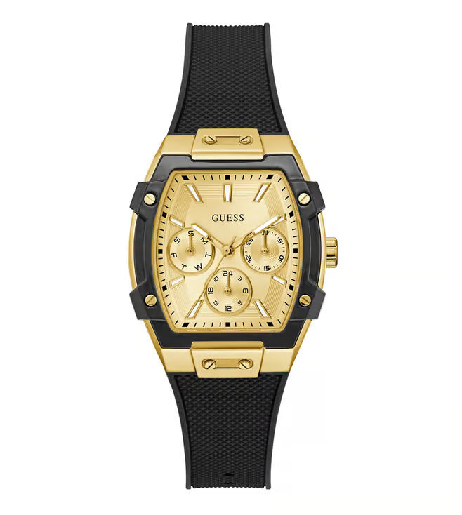 Champagne Rectangle Dial Analog Women's Watch - GW0945L2