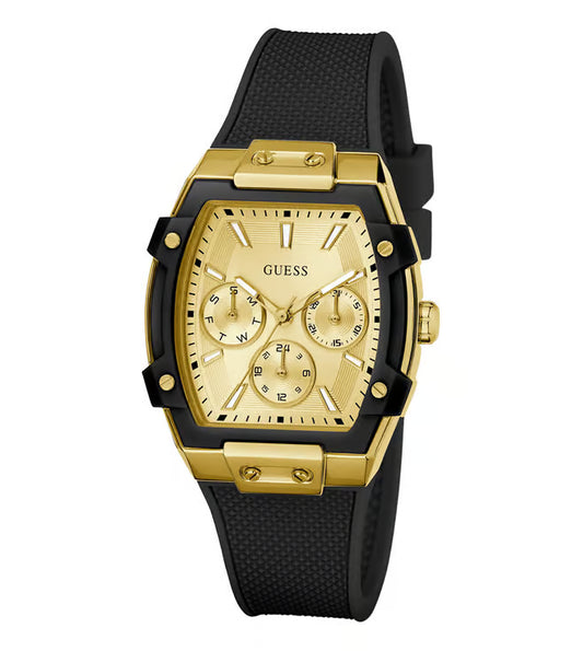 Champagne Rectangle Dial Analog Women's Watch - GW0945L2