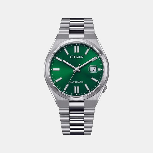 Citizen Tsuyosa Men Automatic Green Dial Analog Stainless Steel Watch NJ0150-81X
