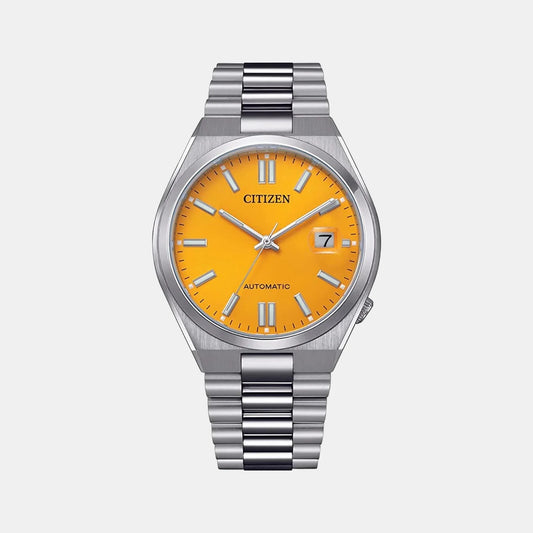 Citizen Tsuyosa Men's Yellow Analog Stainless Steel Automatic Watch NJ0150-81Z