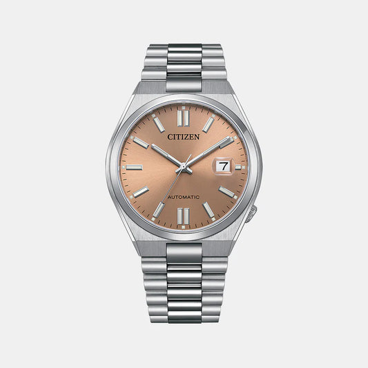 Citizen Tsuyosa Collection Men Automatic Brown Dial Analog Stainless Steel Watch NJ0158-89Y