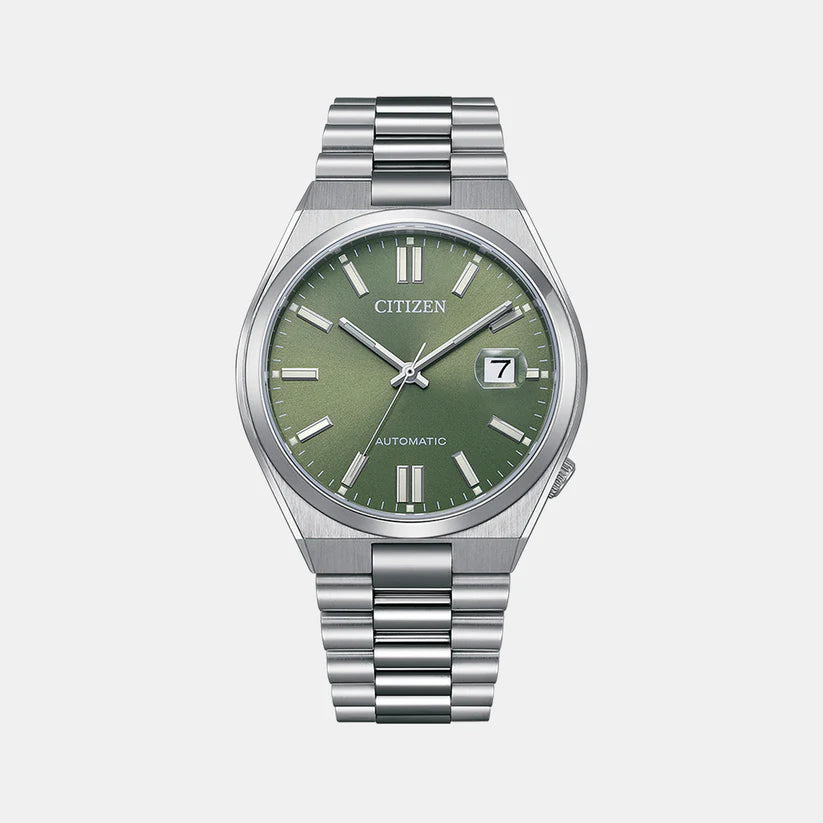 Citizen Tsuyosa Men Automatic Green Dial Analog Stainless Steel Watch NJ0158-89Z