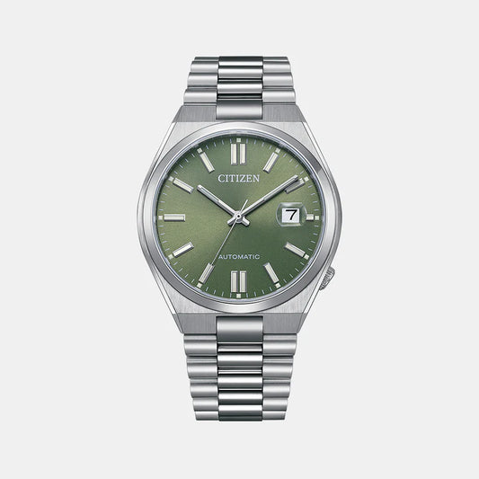 Citizen Tsuyosa Men Automatic Green Dial Analog Stainless Steel Watch NJ0158-89Z