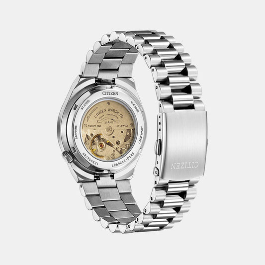 Citizen Tsuyosa Men Automatic Green Dial Analog Stainless Steel Watch NJ0158-89Z