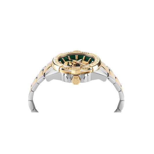 Philipp Plein Quartz Green Dial Analog Stainless Steel Men Watch PWAAA2825