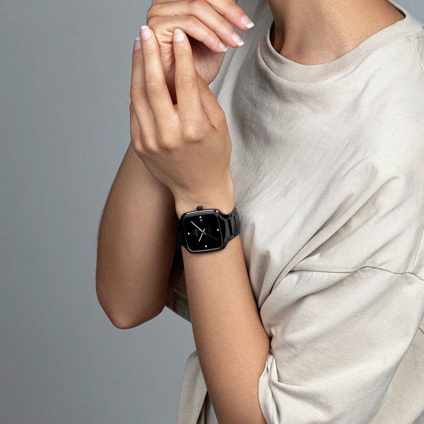 RADO True Square Unisex Automatic Black Dial Analog Stainless Steel Watch R27078722