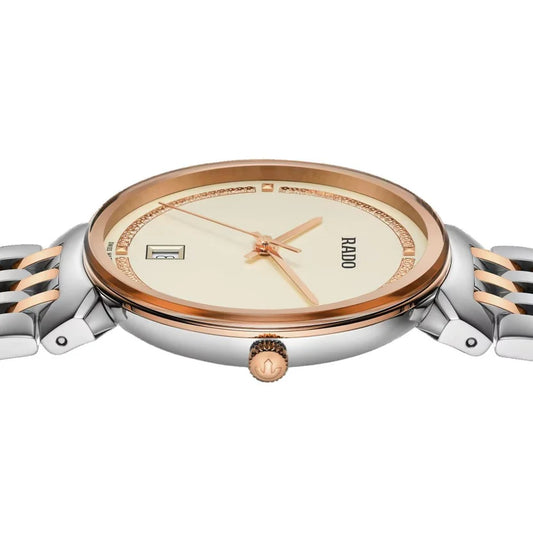 Rado Florence Men Quartz Champagne Dial Analog Stainless Steel Watch R48912403