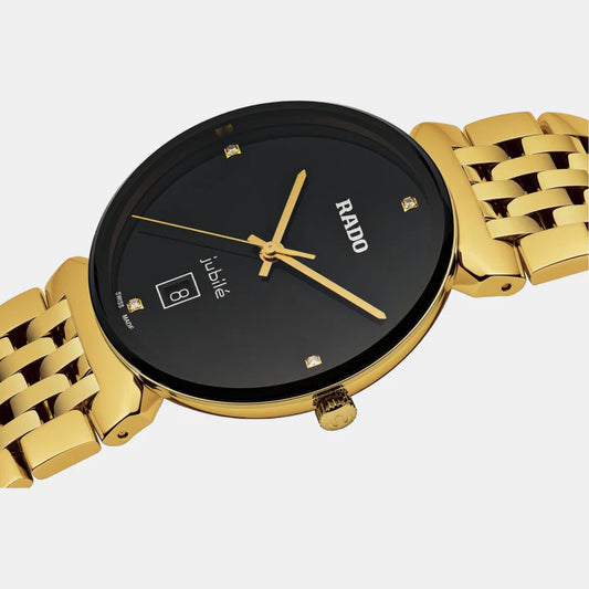 Rado Florence Unisex Quartz Black Dial Analog Stainless Steel Watch R48914703