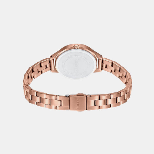 Sheen Women Quartz Pink Dial Analog Stainless Steel Watch SH252