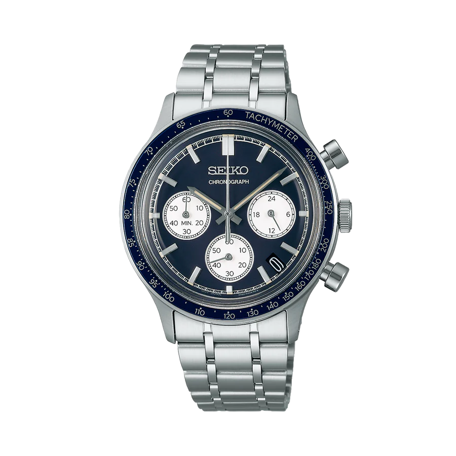 Men’s Quartz Chronograph Watch in Blue - SSB477P1