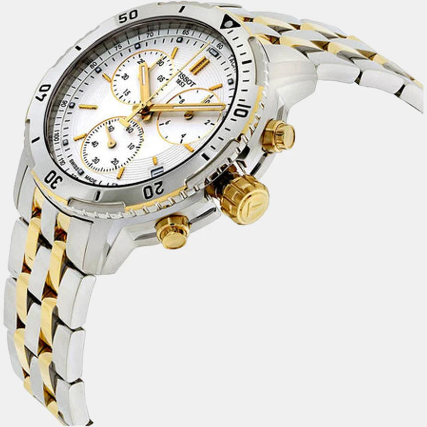 Tissot PRS 200 Men White Chronograph Stainless Steel Watch T0674172203101