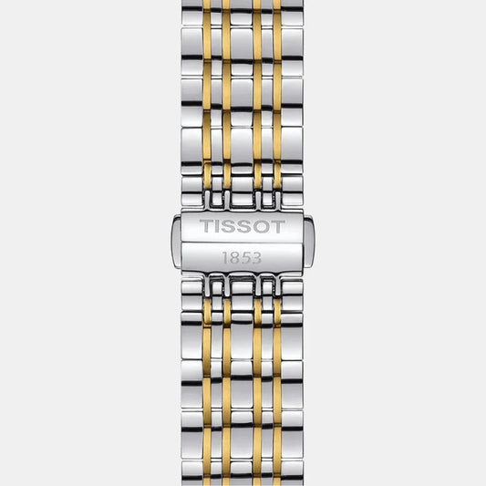 Tissot Men White Analog Stainless Steel Watch T0854102201300