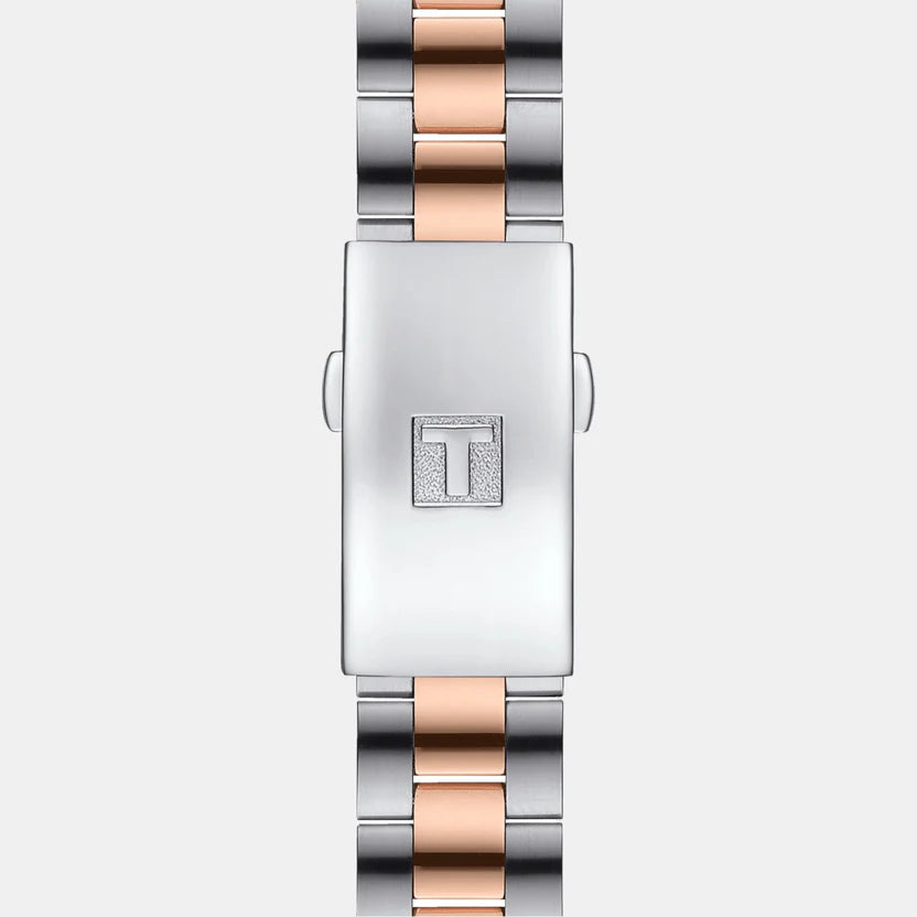 Tissot PR 100 Sport Chic Unisex Quartz White Mother Of Pearl Dial Analog Stainless Steel Watch T1019102211600