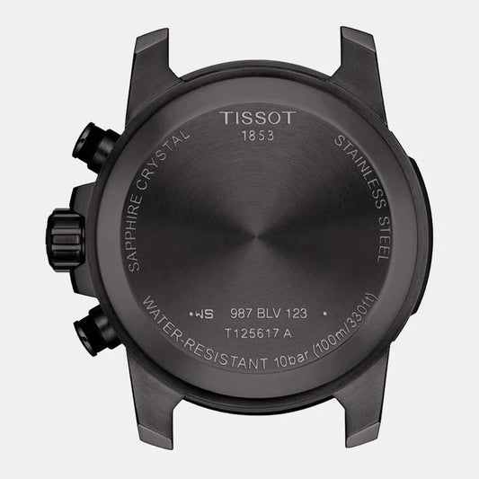 Tissot Supersport Chrono Men Quartz Black Dial Chronograph Stainless Steel Watch T1256173305100