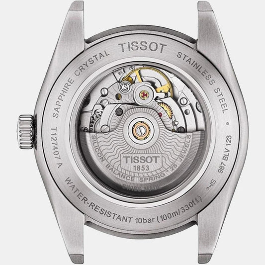 Tissot Gentleman Men Automatic Green Dial Analog Stainless Steel Watch T1274071109101