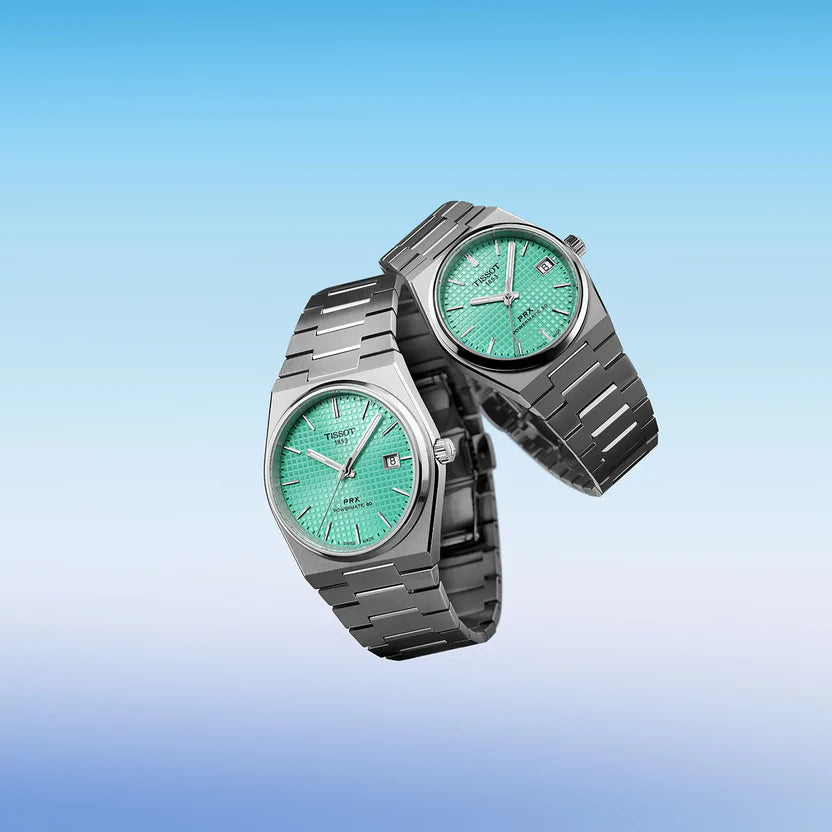 Tissot PRX Men Automatic Light Green Dial Analog Stainless Steel Watch T1374071109101