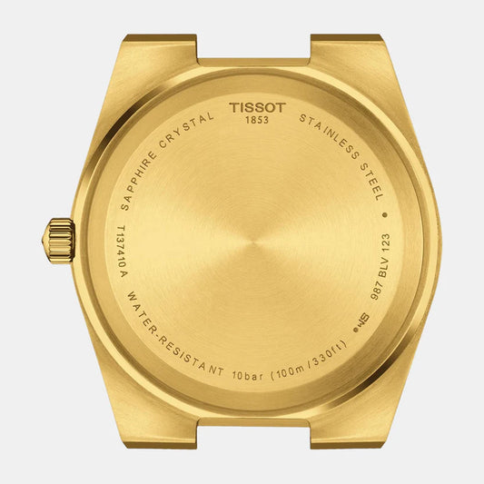 Tissot PRX Men Quartz Champagne Dial Analog Stainless Steel Watch-T1374103302100