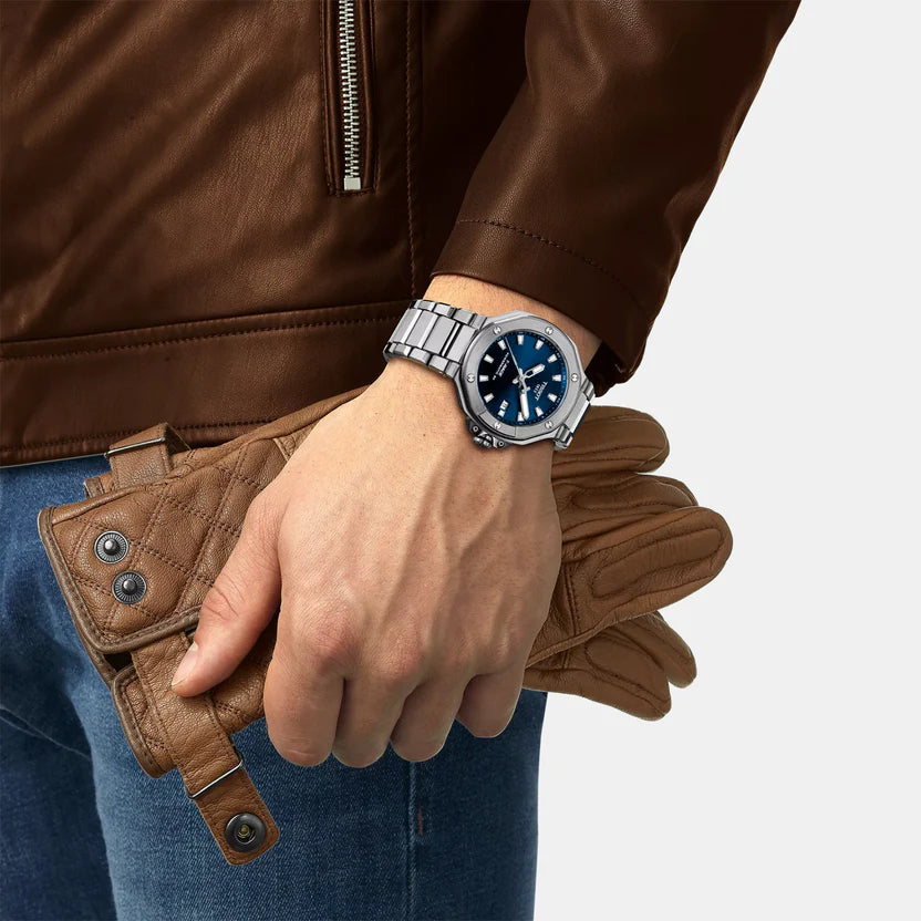 Tissot T-Race Men Automatic Blue Dial Analog Stainless Steel Watch T1418071104100