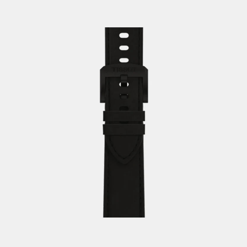 Tissot PRC 100 Solar Unisex Black Dial Analog Leather Watch T1514223605100