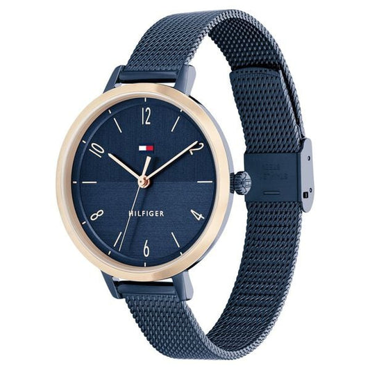 Tommy Hilfiger Quartz Analog Blue Dial Stainless Steel Strap Watch for Women ntth1782581