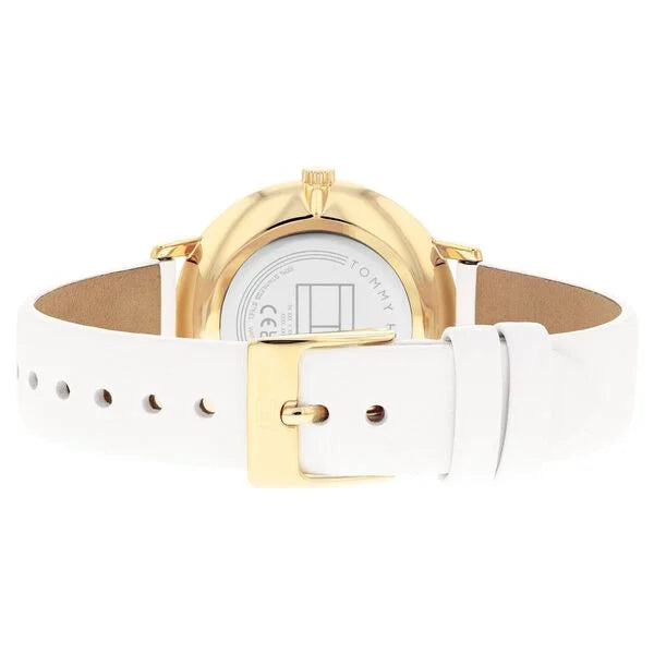 Tommy Hilfiger Quartz Multifunction Silver Dial Leather Strap Watch for Women ntth1782605