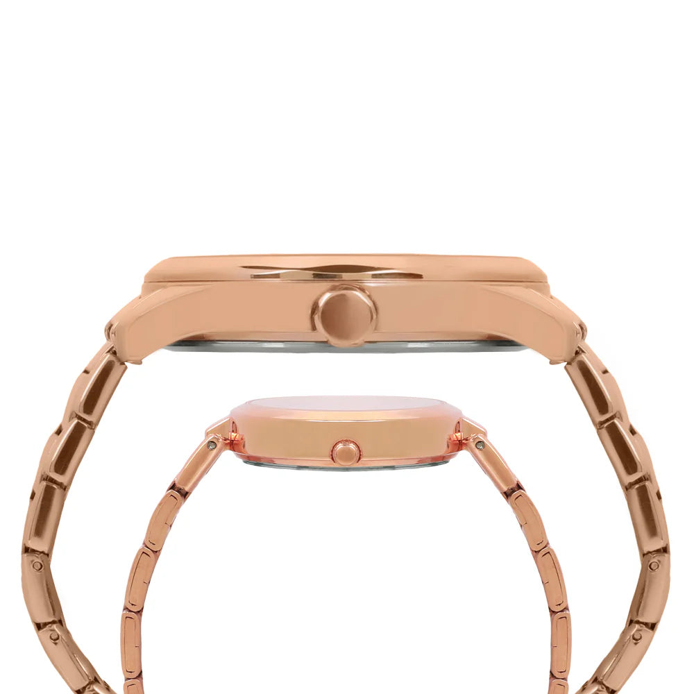 TIMEX Trendline Round 44mm Rose Gold Dial Analog Watch - For Couple TW00PR266