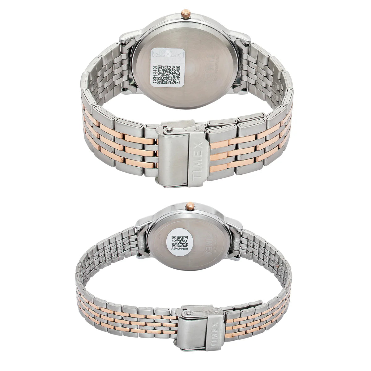 Timex Fashion Couple Quartz Blue Dial Analog Stainless Steel Watch TW00PR330