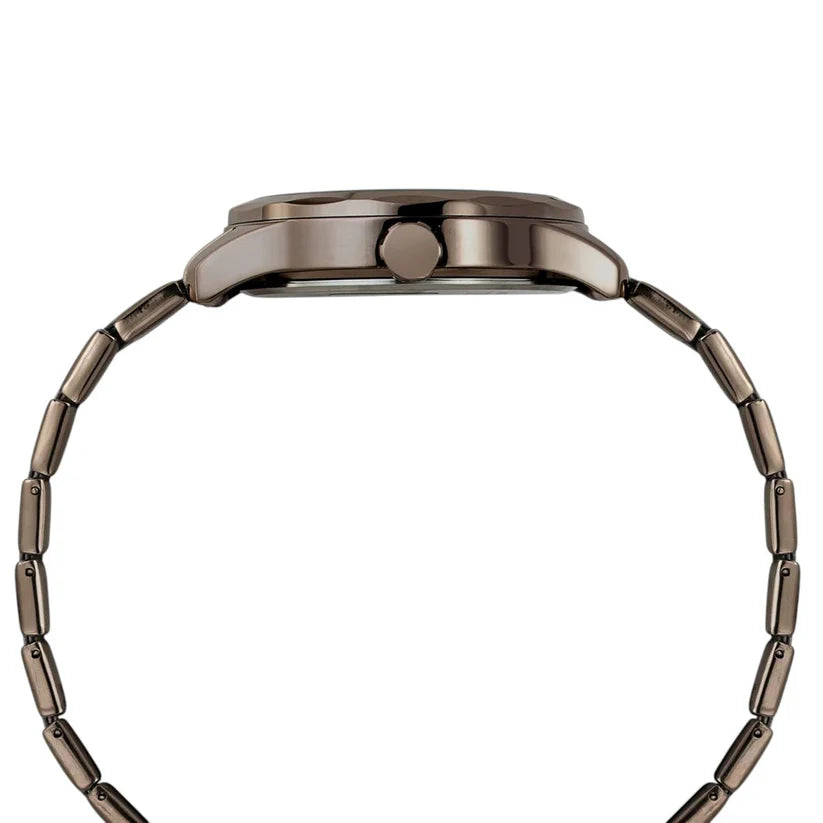 Timex Fashion Men Quartz Brown Dial Multi-Function Stainless Steel Watch TW0TG7636