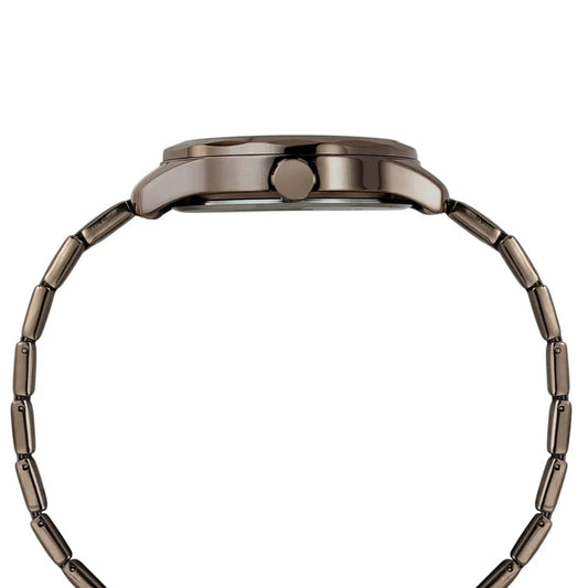 Timex Fashion Men Quartz Brown Dial Multi-Function Stainless Steel Watch TW0TG7636