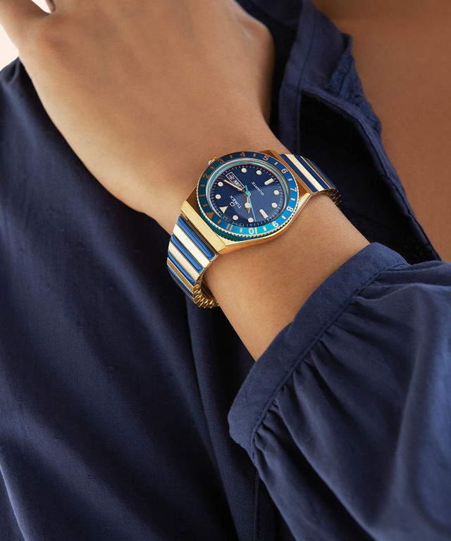 Timex Q Malibu 36mm Stainless Steel Expansion Band Watch - TW2V38500UJ