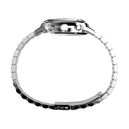 Timex Marlin Men Silver-Tone Analog Round Stainless Steel Dial Watch - TW2W10400UJ