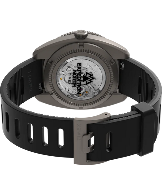 Expedition® Pioneer Titanium Automatic GMT 41mm Silicone Strap Watch TW2W53000