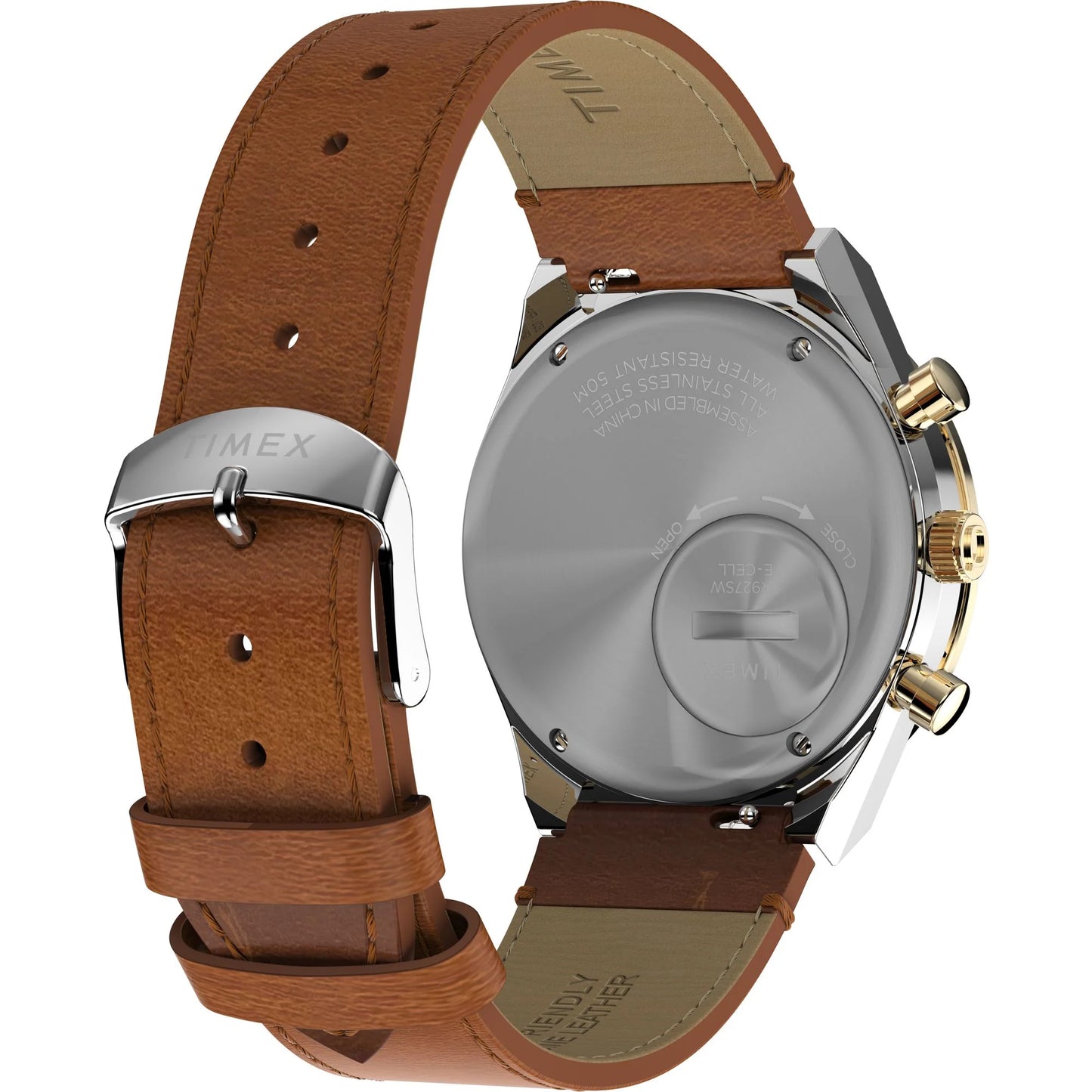 TIMEX Men Gold-Tone Round Dial Analog Watch - TW2W64400UJ