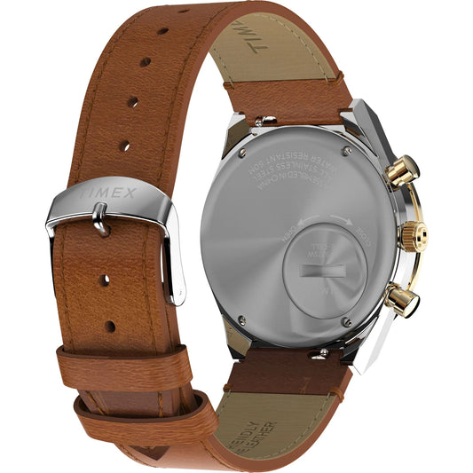 TIMEX Men Gold-Tone Round Dial Analog Watch - TW2W64400UJ