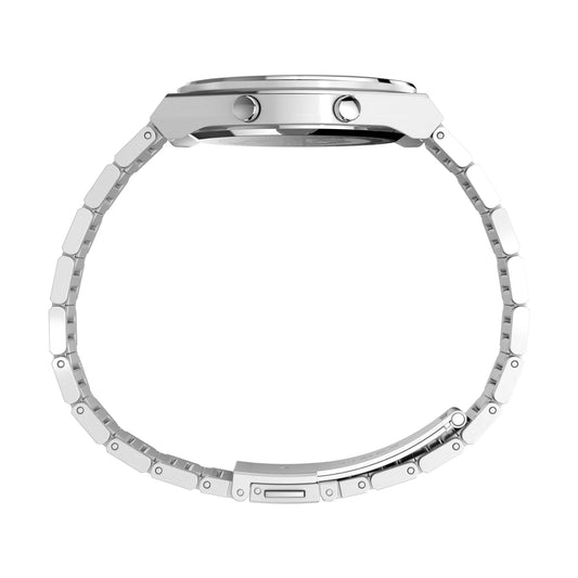 Q Timex Grey Round Dial Digital Men's Watch - TW2Y09800UJ