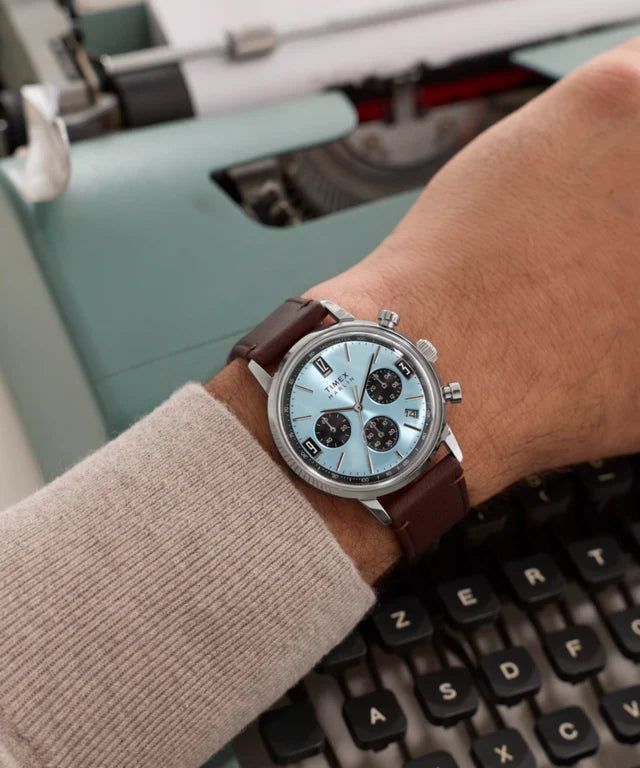 Marlin® Chronograph Tachymeter 40mm Leather Strap Watch TW2Y66600