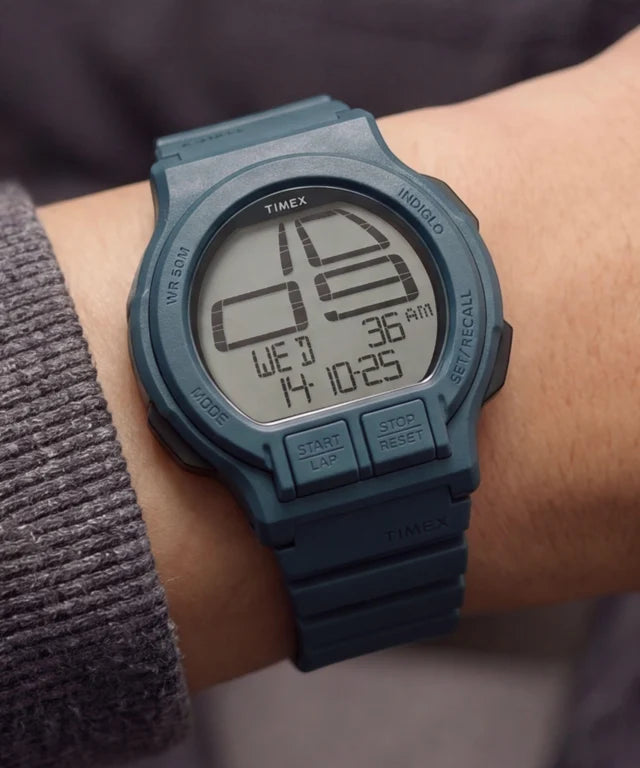 Retroware Digital 46mm Resin Strap Watch