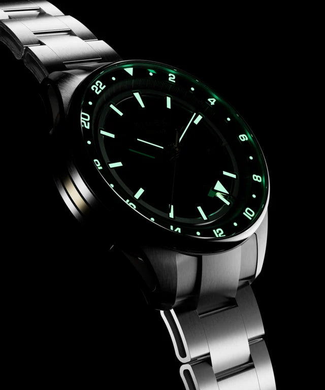 Timex Atelier GMT Première M1a 38mm Swiss Made Automatic Stainless Steel Bracelet