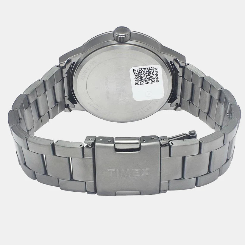 Timex Fashion Men Quartz Grey Dial Chronograph Stainless Steel Watch TWEG19904