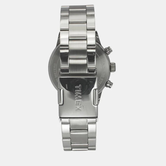 Timex Fashion Men Quartz Teal Dial Chronograph Stainless Steel Watch TWEG19931