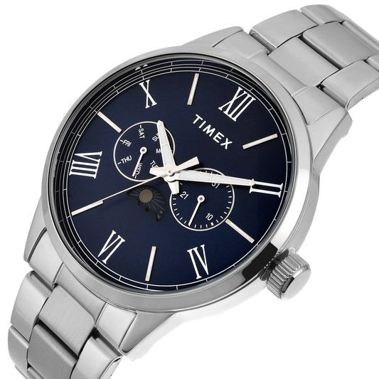 TIMEX Men Blue Round Dial Analog Watch - TWEG19944