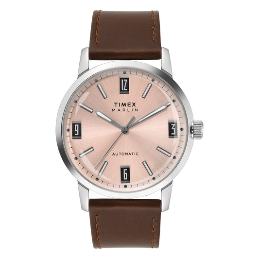 TIMEX MARLIN Pink Round Dial Mechanical Automatic Men's Watch - TWEG26701