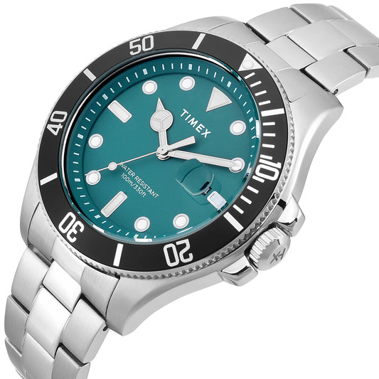 TIMEX TREND Green Round Dial Analog Men's Watch - TWEG27003